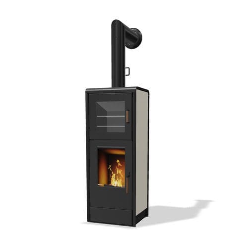 Stufa a legna - BACK - Rika - 4 kW / 8 kW / a pavimento