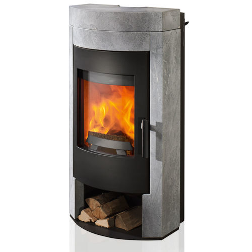 Stufa a legna - IMPOSA  - Rika - 5 kW...10 kW / a pavimento / contemporanea