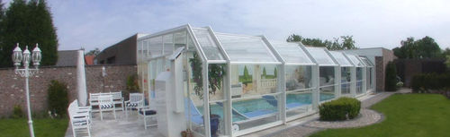 Copertura per piscina a parete - Pool Cover - telescopica / con azionamento manuale