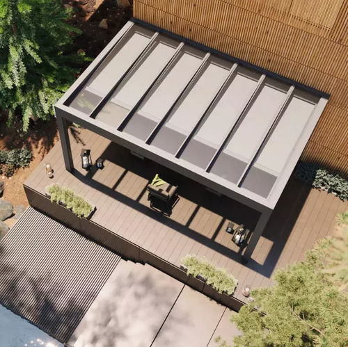 Tenda da sole a cassonetto - B129 - Brustor - a motore / contract / per terrazza