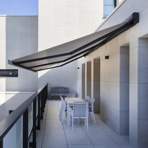Tenda da sole a cassonetto - B25 - Brustor - a motore / per terrazza / bianca