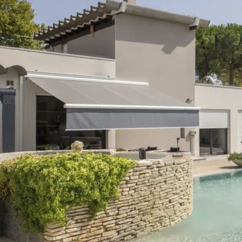 Tenda da sole verticale - B25 VALANCE - Brustor - a motore / per terrazza / da balcone