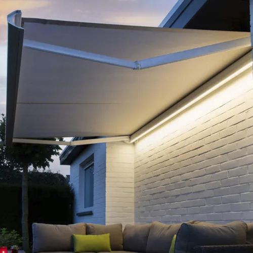 Tenda da sole a cassonetto - B50 XL - Brustor - a motore / per terrazza / bianca