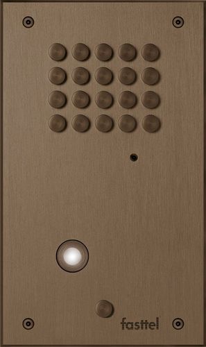 Citofono audio in alluminio - WIZARD CLASSIC - Fasttel - da interno / azionabile da telefono / wireless