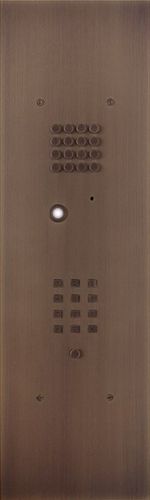 Citofono esterno in alluminio - WIZARD BRONZE - Fasttel - nero / bianco / da esterno