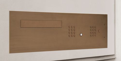 Cassetta delle lettere a muro - LETTERBOX BROANZE - Fasttel - condominiale / con citofono incorporato