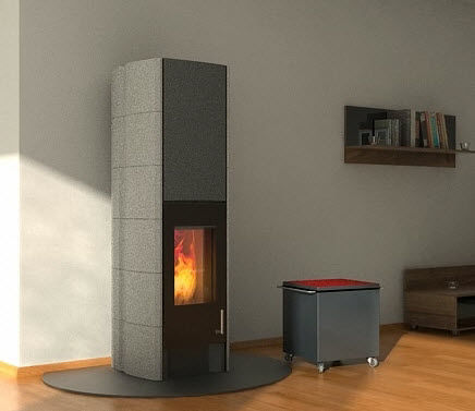Stufa a legna - T-LINE ECO2 TALL VERSION - Tonwerk Lausen AG - 0 - 5 kW / contemporanea / in metallo