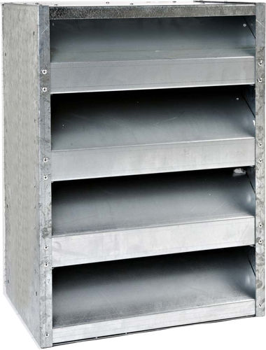 Griglia di ventilazione in acciaio galvanizzato - 250-TAA - KOOLAIR S.A - rettangolare / acustica