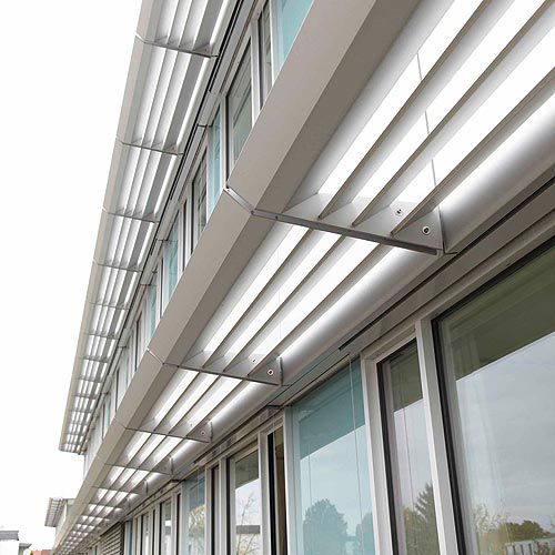 Frangisole in alluminio - STAUFERKLINIKUM, MUTLANGEN - Schindler - per facciata / orizzontale