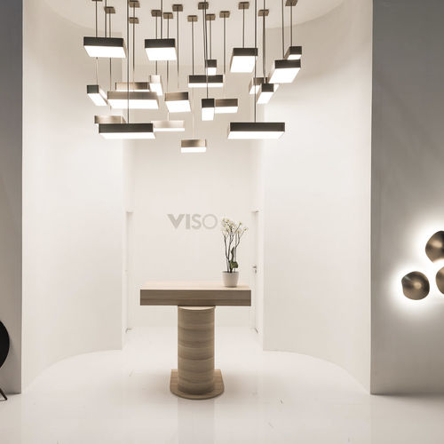 Lampada a sospensione - BRIGGS - VISO Lighting - in bronzo / in vetro smerigliato / contemporanea