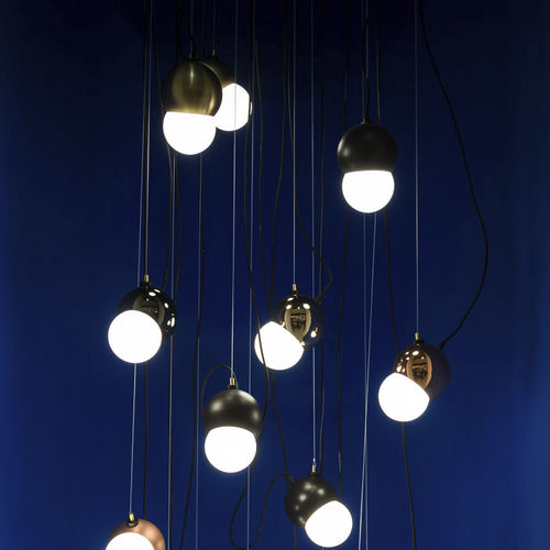 Lampada a sospensione - THE MAGGIE - VISO Lighting - in acciaio / in vetro opalescente / contemporanea
