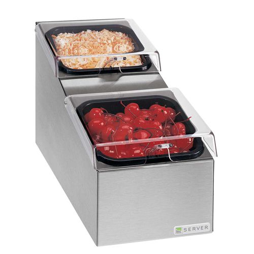 Espositore per prodotti alimentari - 2PRS - Server Products - da bancone / in acciaio inossidabile