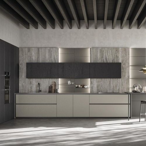 Cucina contemporanea - 3_AXIS - Zampieri Cucine - in Fenix NTM / in melaminico / senza maniglie