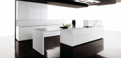 Cucina contemporanea - GLASs - Zampieri Cucine - in legno / senza maniglie / laccata