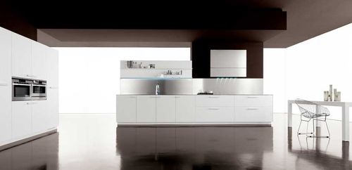 Cucina contemporanea - ALOA - Zampieri Cucine - in legno / con impugnature / laccata