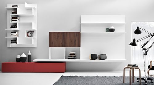 Libreria a muro - K LIVING - Zampieri Cucine - contemporanea / in legno