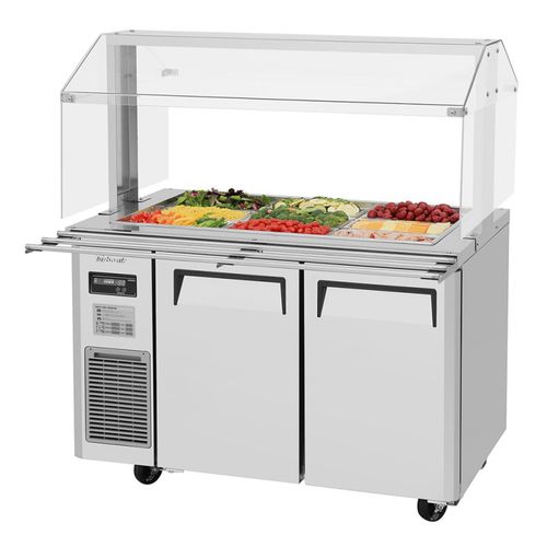 Buffet refrigerato centralizzato - JBT-48-N - Turbo Air - con ruota / per ristorante