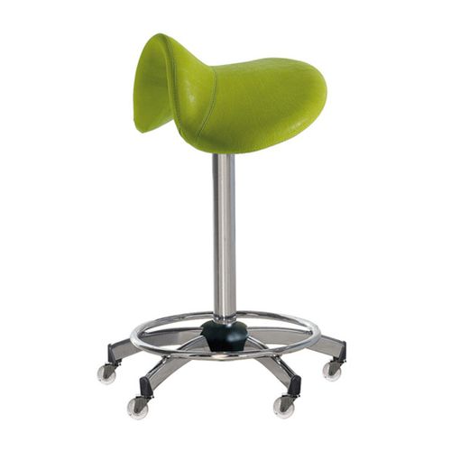 Sgabello operativo in pelle - RODEO TALL  - Medical & Beauty - a forma di sella / per centro estetico