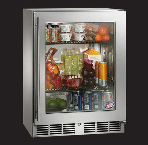 Frigorifero sottopiano - HD24RS - Perlick - professionale / a posa libera / vetrato