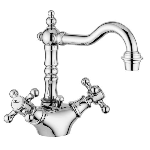 Miscelatore doppio comando per lavabo - Old Fashion - Armando Vicario - da appoggio / da parete / in acciaio inossidabile