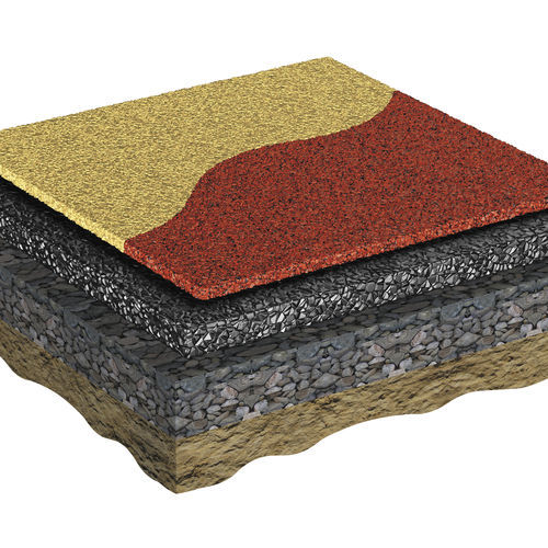 Pavimento in gomma riciclata - REGUPOL multicourt DLX - REGUPOL Germany GmbH & Co. KG - sintetico / in poliuretano / in EPDM