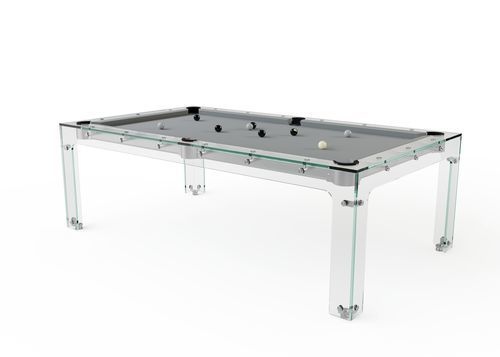 Tavolo da biliardo design originale - CARAT LIGHT - Billards Toulet - Babyfoot by Toulet - contract / per uso residenziale / in vetro