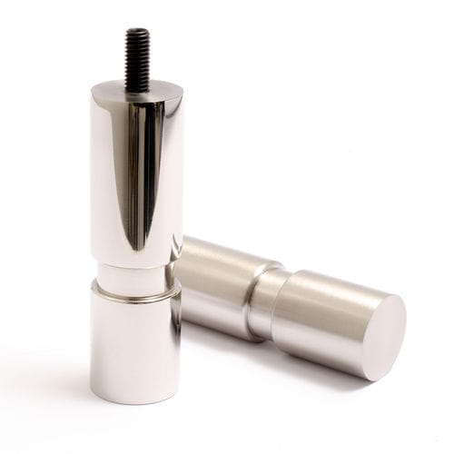 Gamba per mobile in acciaio inossidabile spazzolato - CYLINDER 100 - B&B Sweden, Bäccman & Berglund Sweden - in acciaio inossidabile lucido / in rame spazzolato / in rame lucido