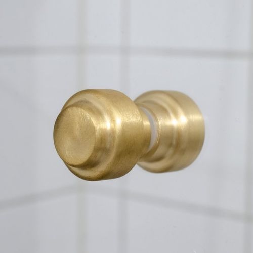 Pomello per porta contemporaneo - HIP 30 - B&B Sweden, Bäccman & Berglund Sweden - in ottone spazzolato / per porta a vetri