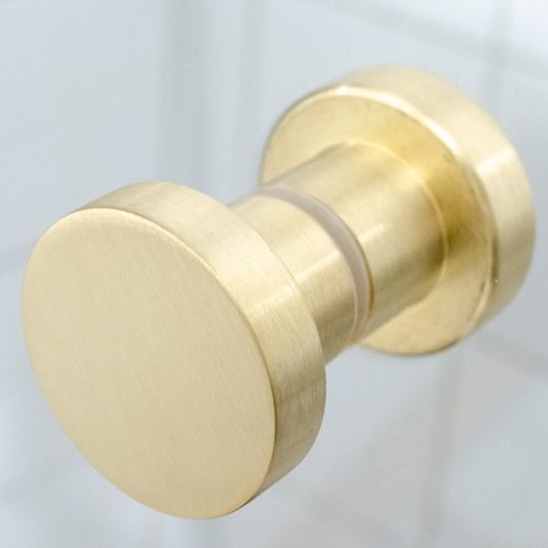 Pomello per porta per porta a vetri - DOT 50 - B&B Sweden, Bäccman & Berglund Sweden - contemporaneo / in ottone spazzolato