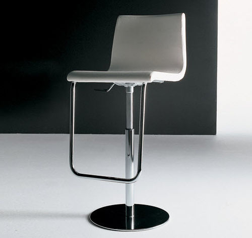 Sgabello da bar contemporaneo - PRINCE - Diemme - in pelle / in tessuto / in faggio