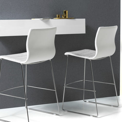 Sgabello da bar contemporaneo - MISS - Diemme - in faggio / in legno compensato / in alluminio