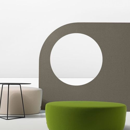 Pouf contemporaneo - CIRCUIT - Diemme - in legno / in polipropilene / in espanso