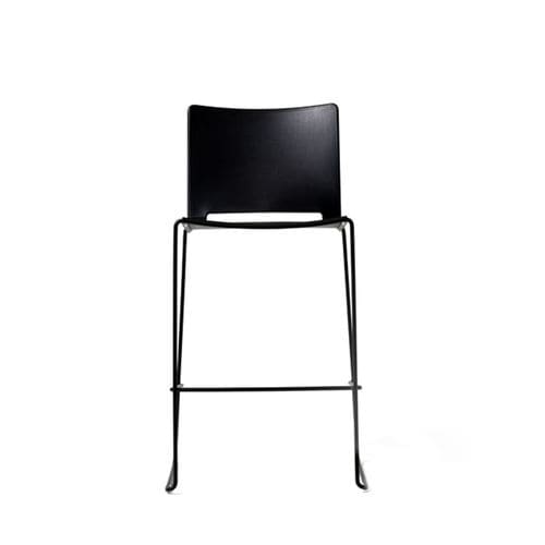 Sgabello da bar contemporaneo - SLIM - Diemme - in HPL / in polipropilene / con supporto in metallo