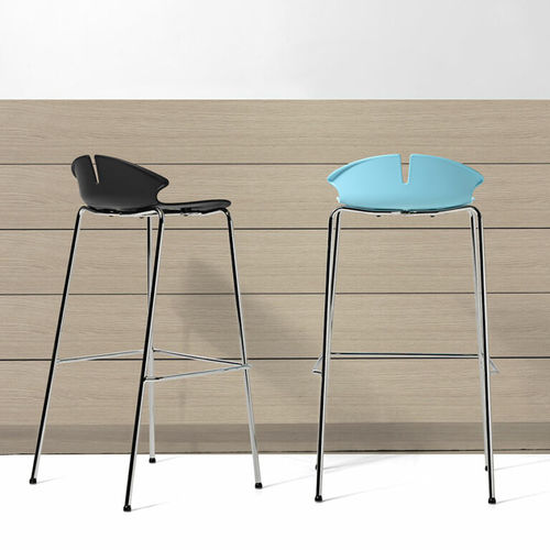 Sgabello da bar contemporaneo - REDHOT - Diemme - in polipropilene / con supporto in metallo / con 4 gambe