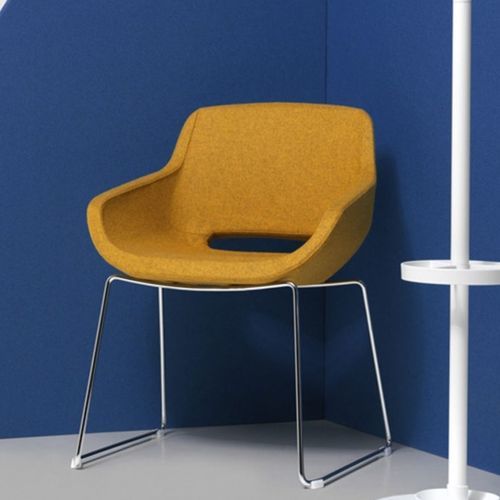 Poltrona visitatore contemporanea - CLEA PLUS - Diemme - in tessuto / in schiuma di poliuretano / in acciaio
