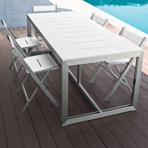 Sedia da giardino contemporanea - VIVA - TAO DESIGN - da esterno / in polietilene / con supporto in alluminio