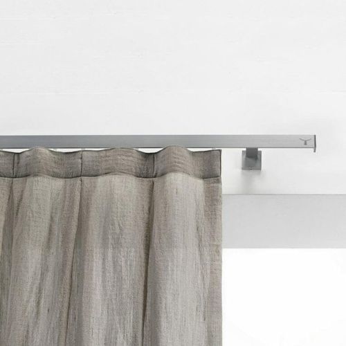 Binario per tende per installazioni a soffitto - LINEA - TAO DESIGN - con fissaggio murale / per tende arricciate / sopratende