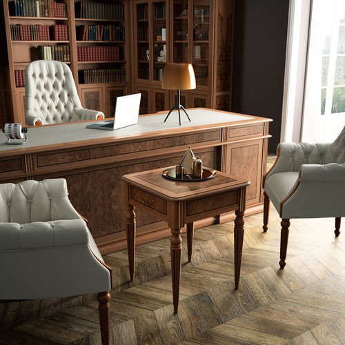 Tavolo d'appoggio classico - ARTMOBLE - Ofifran - in legno / con supporto in legno / quadrato
