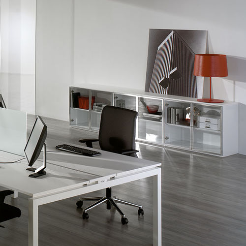 Armadio classificatore basso - NEXO - Ofifran - in vetro / in melaminico / contemporaneo