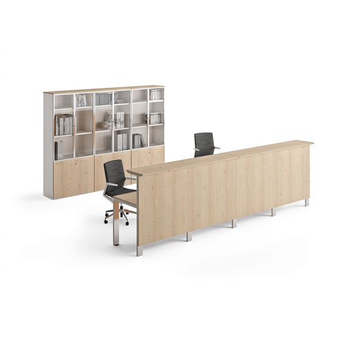 Libreria contemporanea - CONCEPTO FREE  - Ofifran - per ufficio / in legno / in vetro