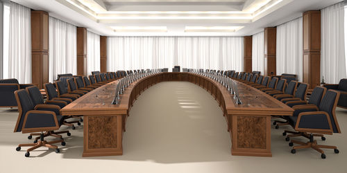Tavolo da conferenza classico - ARTMOBLE - Ofifran - in legno / con supporto in legno / rettangolare
