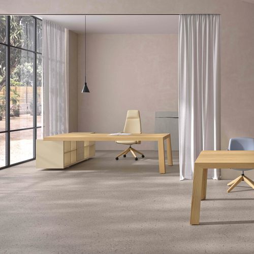 Scrivania direzionale - TOLA - Ofifran - da terra / contemporanea / in legno