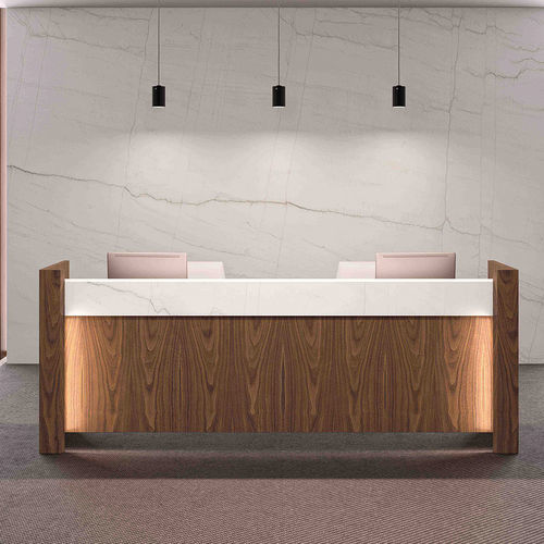 Banco reception in legno - FREEPORT - Ofifran
