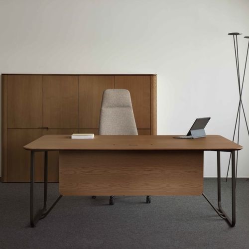 Scrivania direzionale - INFINITY - Ofifran - da terra / contemporanea / in legno