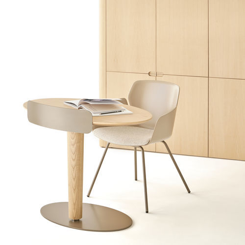 Scrivania da terra - LEVANTE - Ofifran - contemporanea / in legno / curva