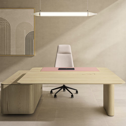 Scrivania da terra - BOSCO - Ofifran - contemporanea / in legno / dritta