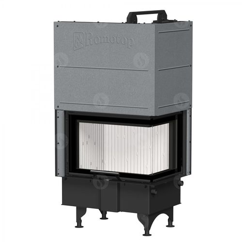 Inserto per camini ad angolo - ANGLE R/L 2G L - ROMOTOP - a legna