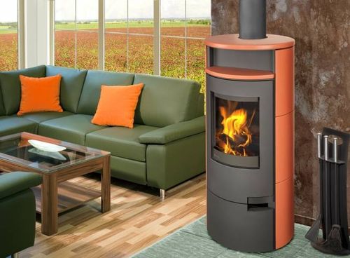 Stufa a legna - LUGO  - ROMOTOP - contemporanea / in ceramica