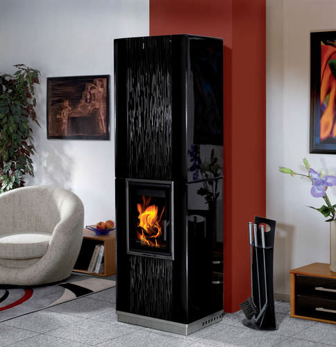 Stufa a legna - ARONA  - ROMOTOP - contemporanea / in ceramica