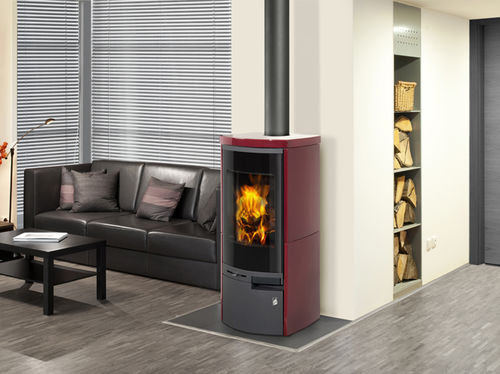 Stufa a legna - MERU N  - ROMOTOP - centrale / contemporanea / in ceramica